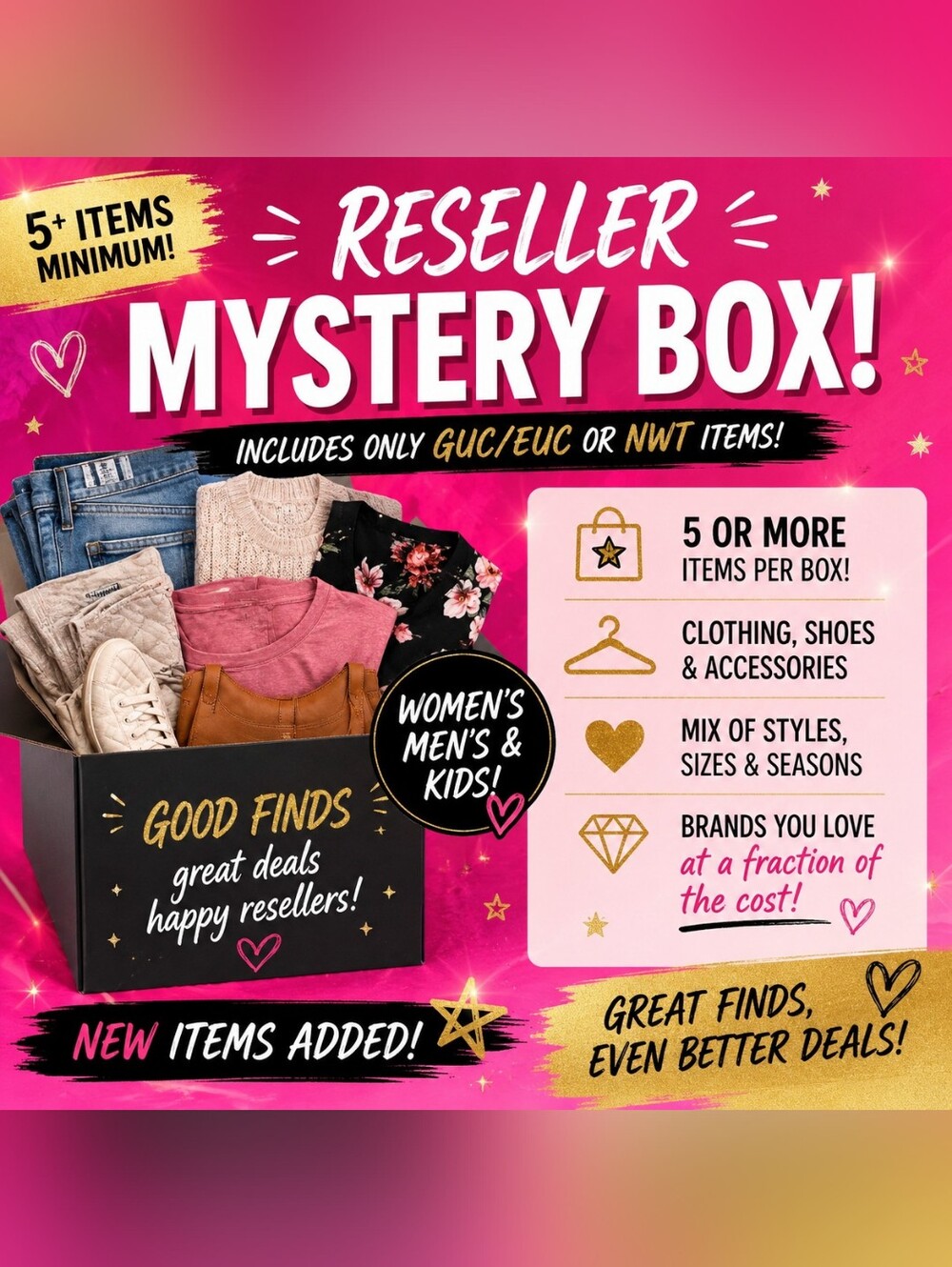 ⭐ Reseller Mystery Box | 5+ Clothing Items | EUC/GUC/NWT Brands